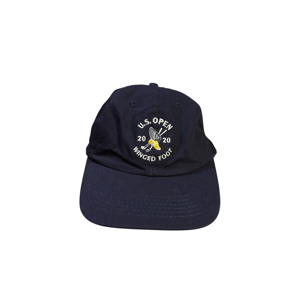 2020 US Open Winged Foot Twill Golf Hat Adjustable Strapback Blue‎